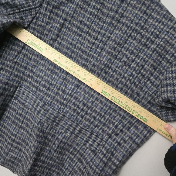 Appleseeds Tweed Blazer Jacket Women’s Size 16 Blue Long Sleeve Career wear - Picture 12 of 16